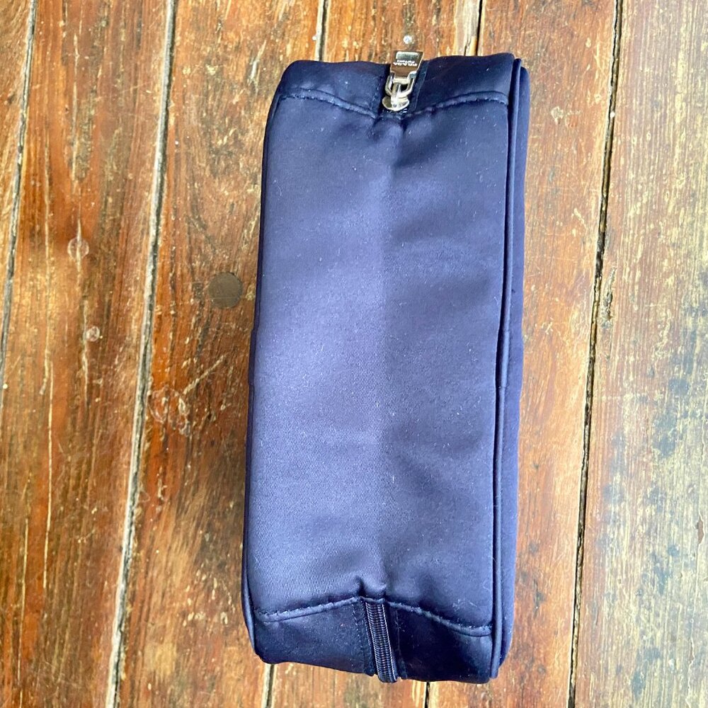 Prada Parfums Bag Black Cosmetic Makeup Toiletry Travel Pouch EUC - Picture 7 of 10